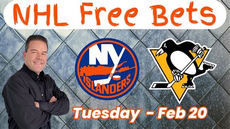 NHL parlay picks February 20: Bet on Penguins to beat Islanders.
